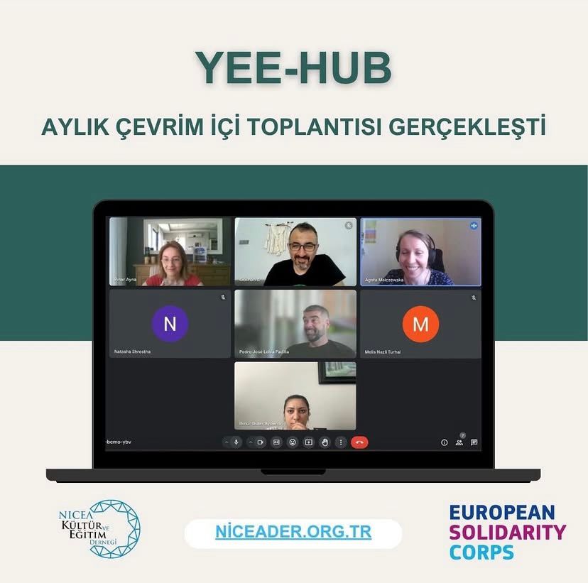 YEE-Hub projemizin aylık çevrim içi toplantısı gerçekleşti !
